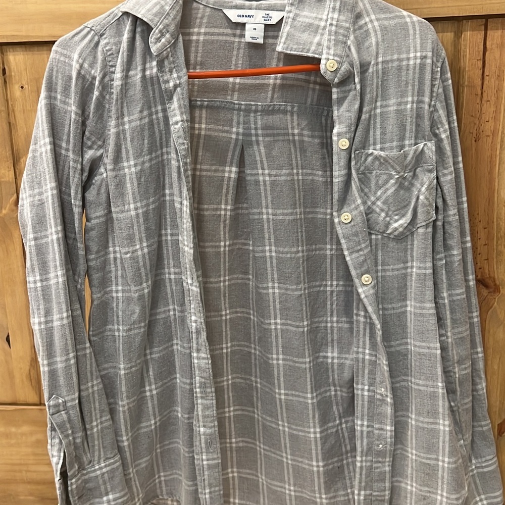 3 plaid Old Navy Shirts